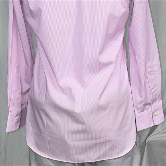 🐎New Large 15 1/2 Polo Ralph Lauren Pink Stripes - Picture 4 of 6